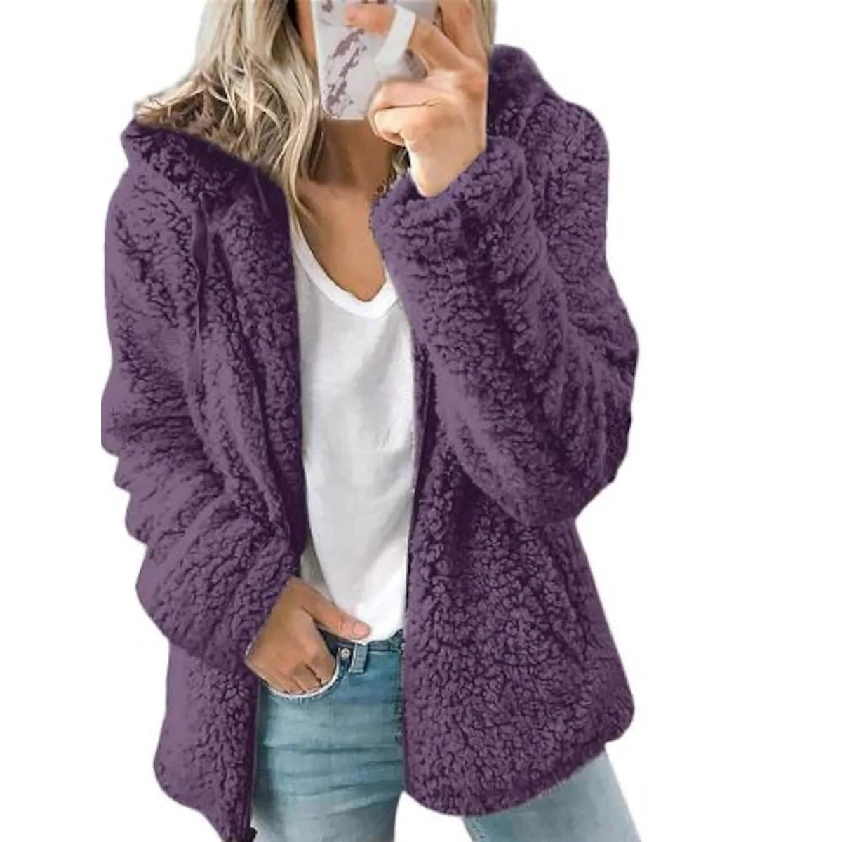 Women's Plus Size Hoodie Coat Long Sleeve - A-1 Thread Vault