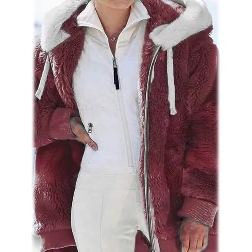 Women's Plus Size Hoodie Coat Long Sleeve - A-1 Thread Vault