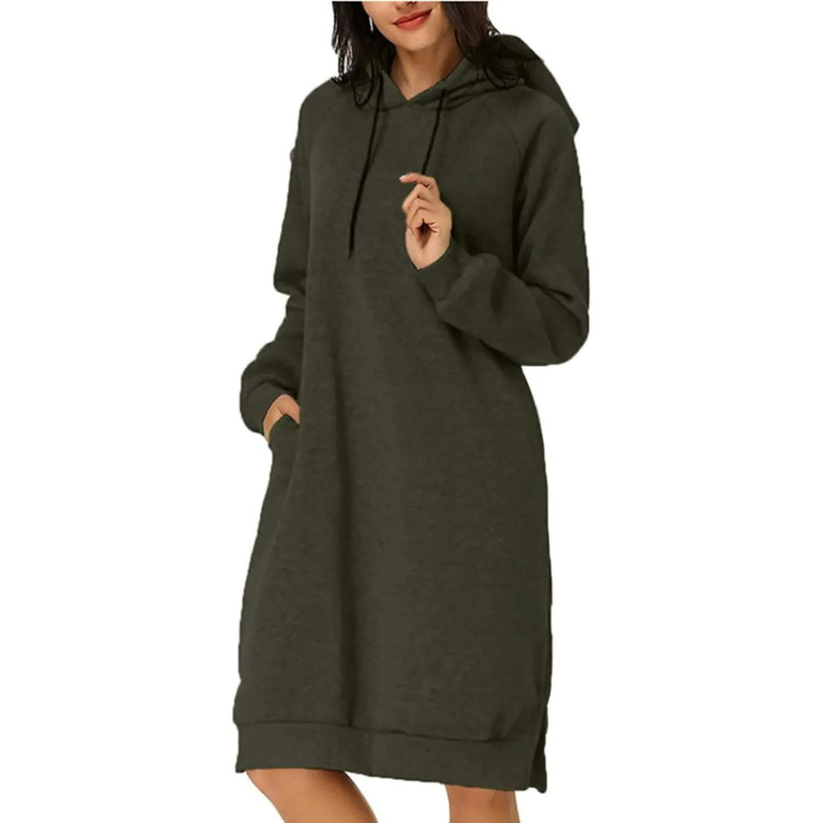 Womens Pullover Hoodie Dress - A-1 Thread Vault