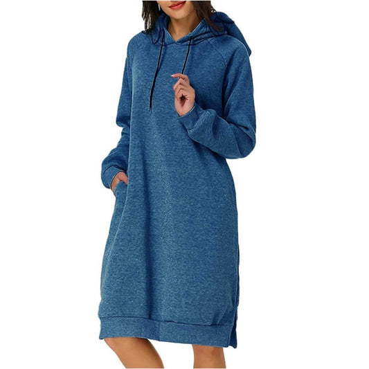 Womens Pullover Hoodie Dress - A-1 Thread Vault