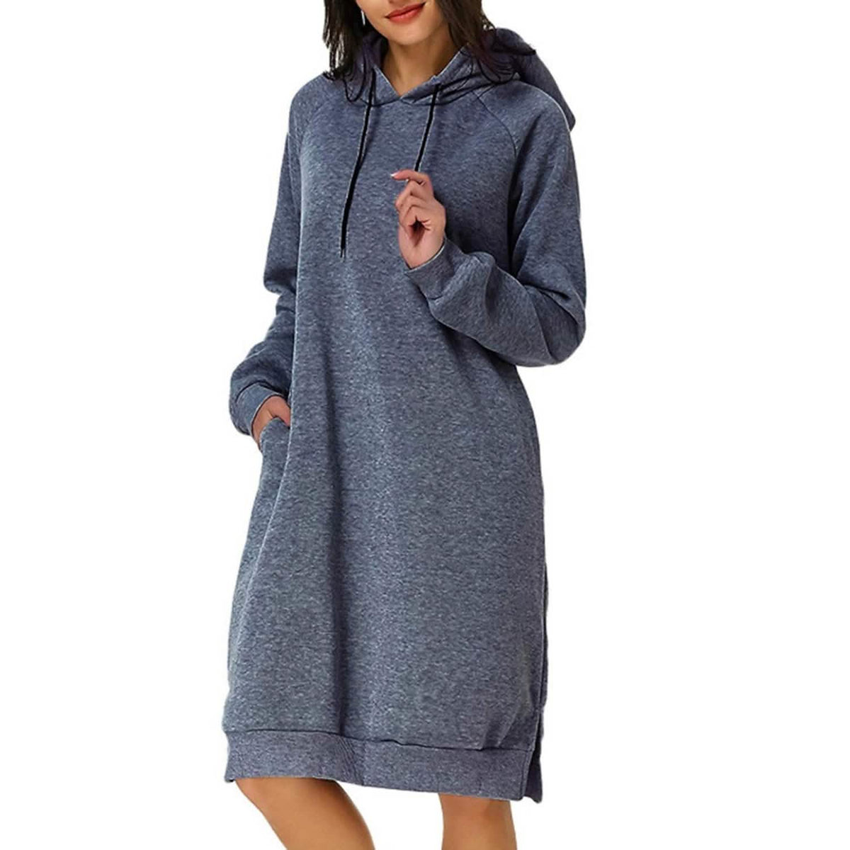 Womens Pullover Hoodie Dress - A-1 Thread Vault