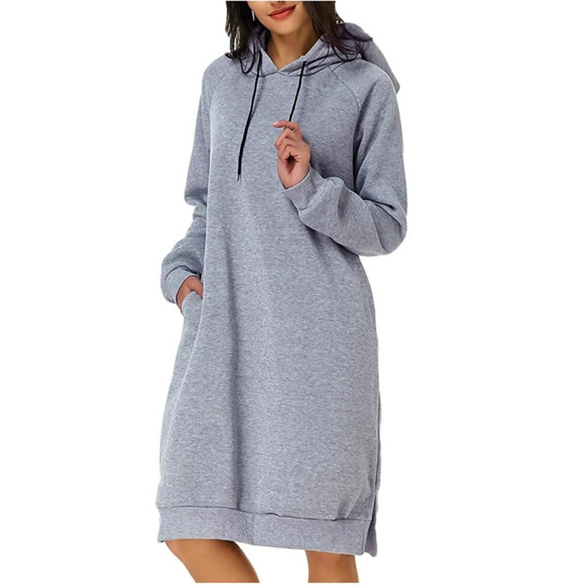 Womens Pullover Hoodie Dress - A-1 Thread Vault