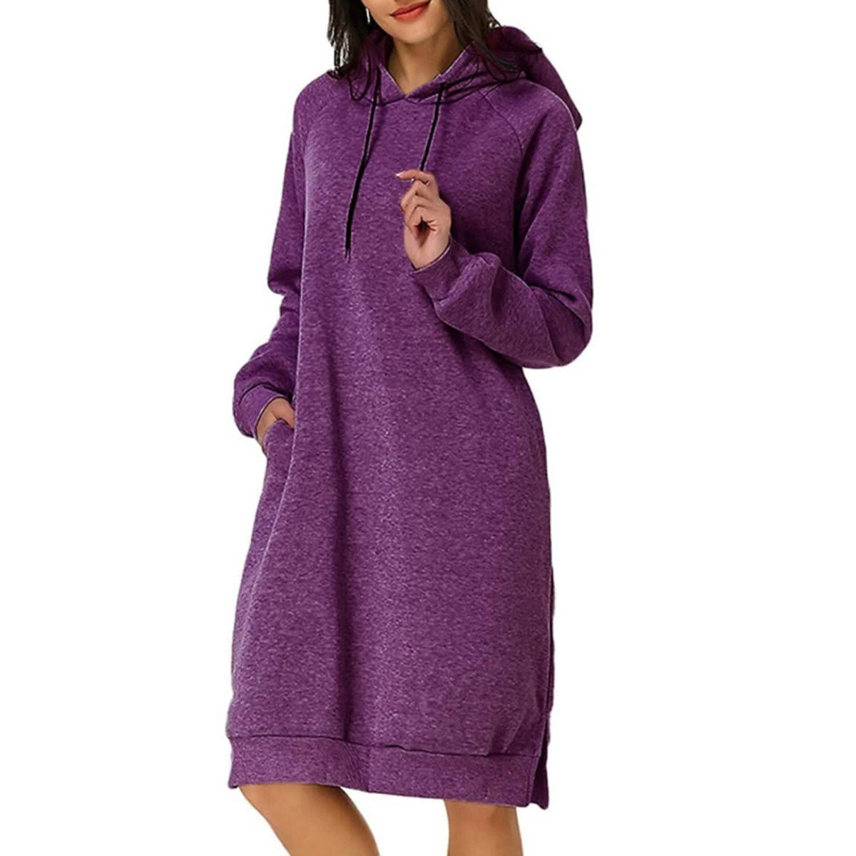 Womens Pullover Hoodie Dress - A-1 Thread Vault