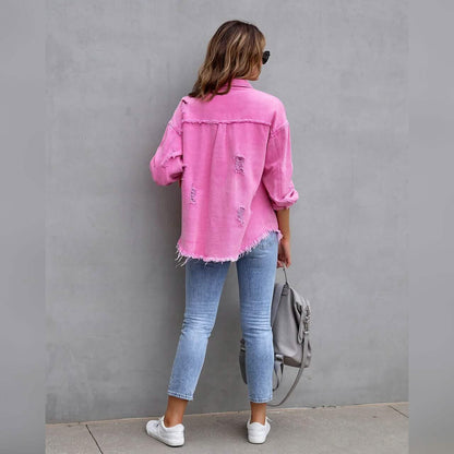 Women's Shacket Long Sleeve Denim - A-1 Thread Vault