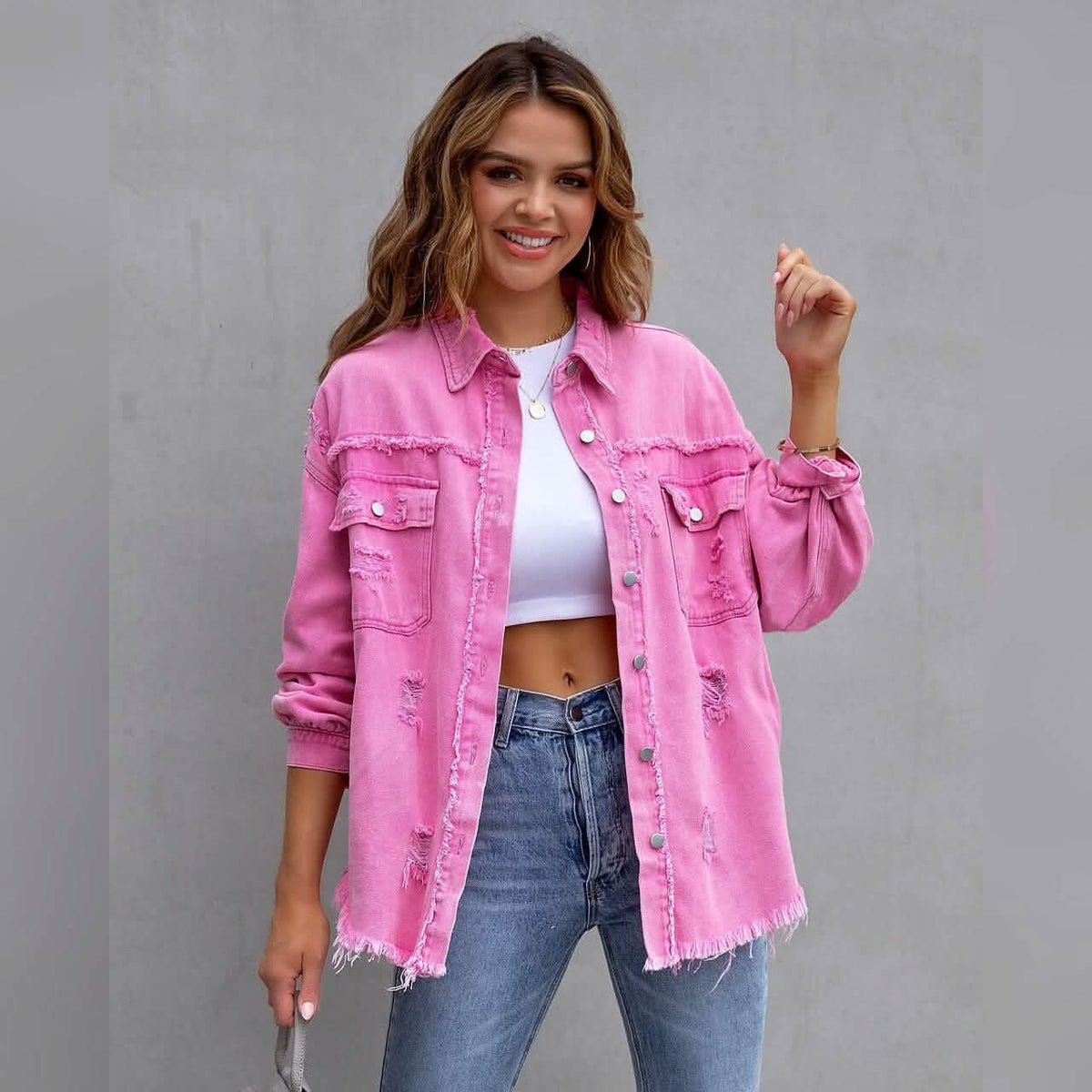 Women's Shacket Long Sleeve Denim - A-1 Thread Vault