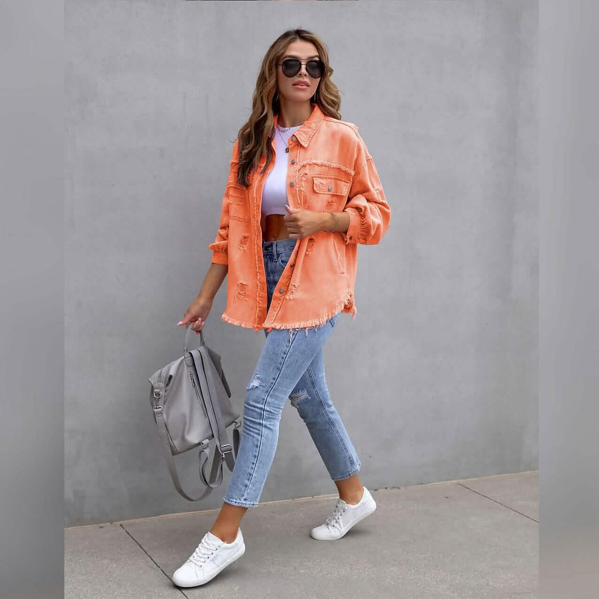 Women's Shacket Long Sleeve Denim - A-1 Thread Vault
