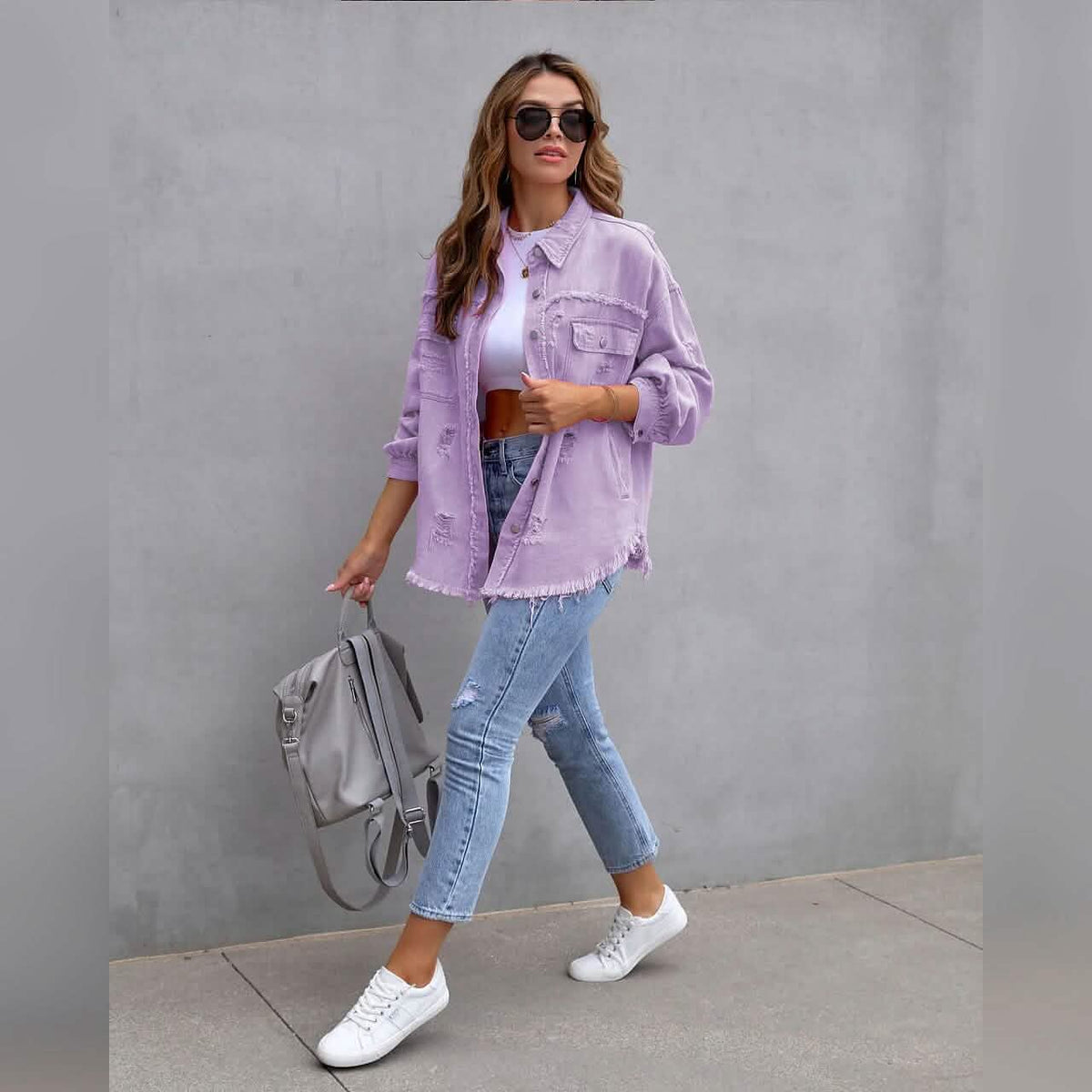 Women's Shacket Long Sleeve Denim - A-1 Thread Vault