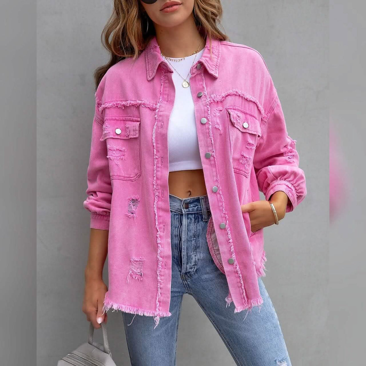 Women's Shacket Long Sleeve Denim - A-1 Thread Vault
