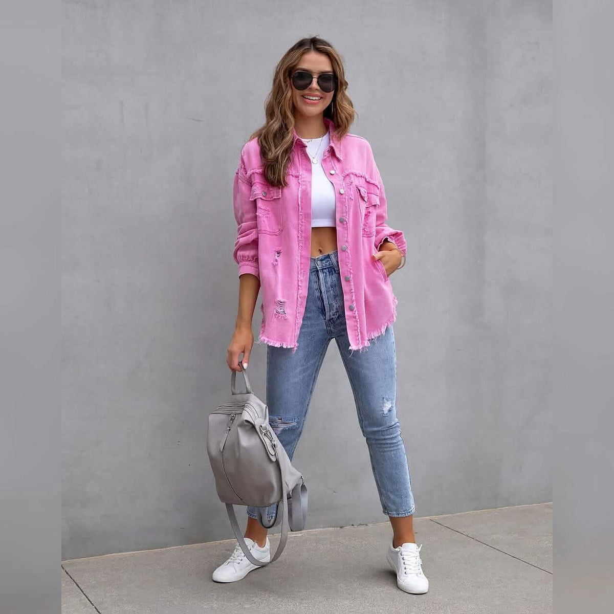 Women's Shacket Long Sleeve Denim - A-1 Thread Vault