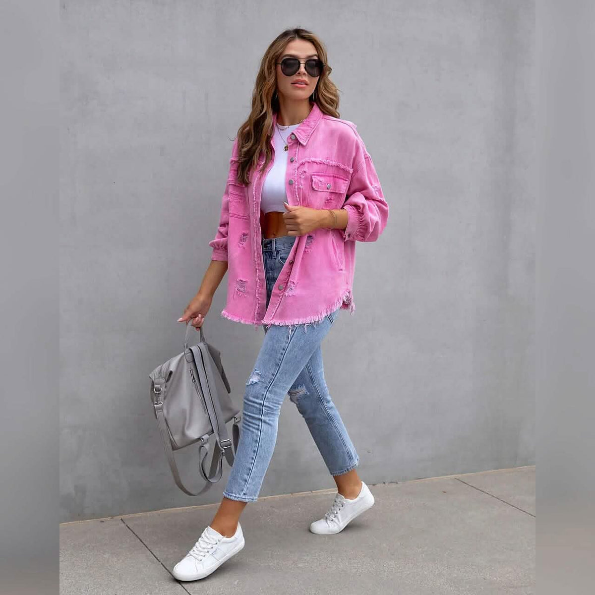 Women's Shacket Long Sleeve Denim - A-1 Thread Vault