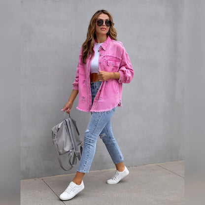Women's Shacket Long Sleeve Denim - A-1 Thread Vault