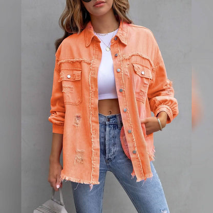 Women's Shacket Long Sleeve Denim - A-1 Thread Vault