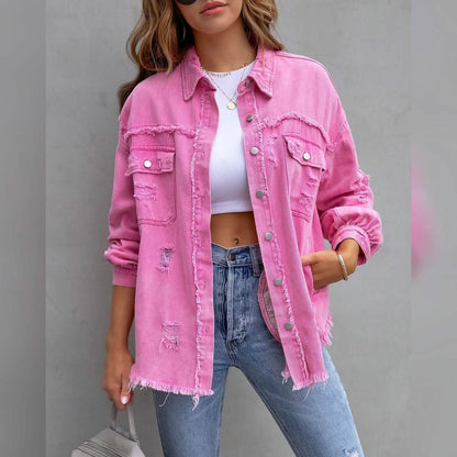 Women's Shacket Long Sleeve Denim - A-1 Thread Vault