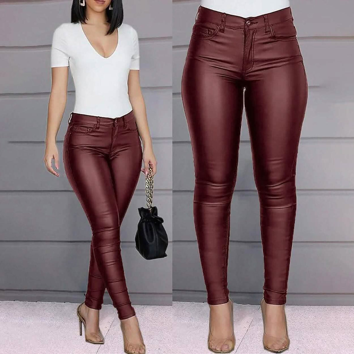 Women's Skinny Leather Pants - A-1 Thread Vault