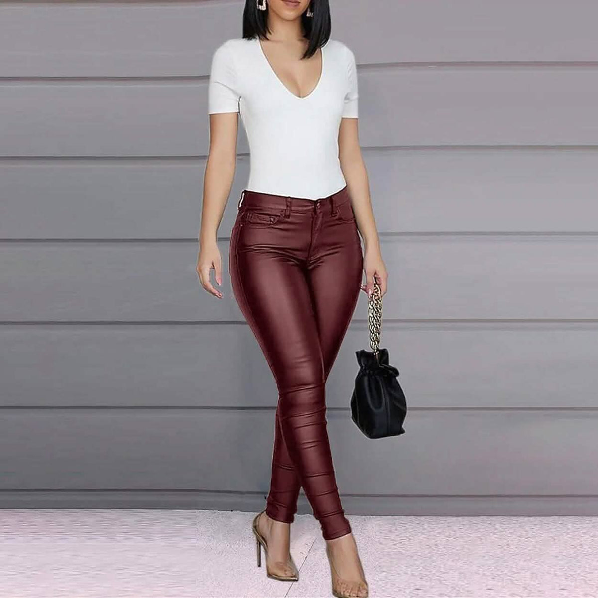 Women's Skinny Leather Pants - A-1 Thread Vault
