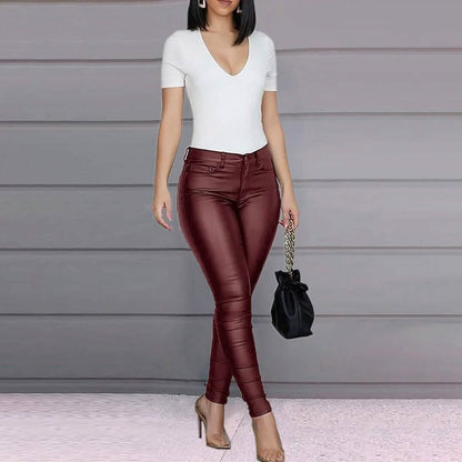 Women's Skinny Leather Pants - A-1 Thread Vault