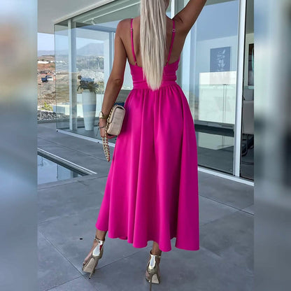 Women‚Äòs Split Cut Out Midi Dress - A-1 Thread Vault