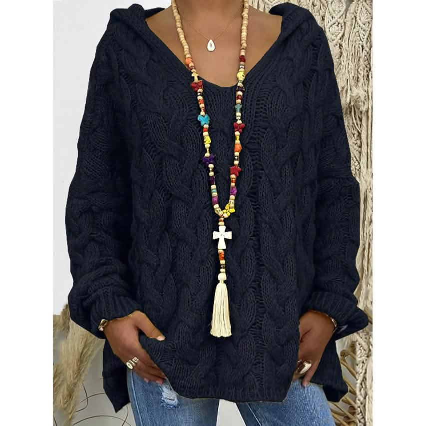Women's Sweater Oversized Pullover Jumper Knitted Solid Color - A-1 Thread Vault