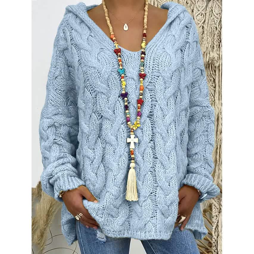Women's Sweater Oversized Pullover Jumper Knitted Solid Color - A-1 Thread Vault
