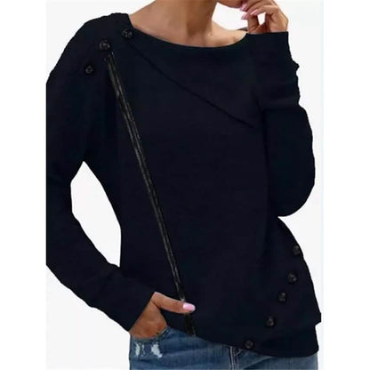 Women's Sweatshirt Pullover Solid Color - A-1 Thread Vault