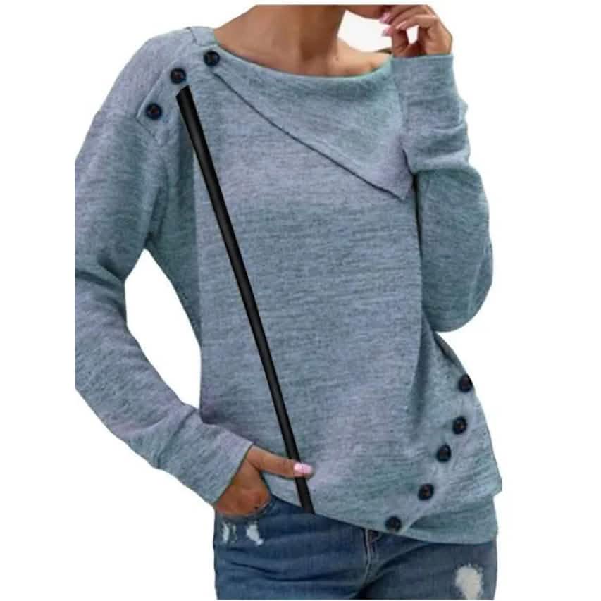 Women's Sweatshirt Pullover Solid Color - A-1 Thread Vault