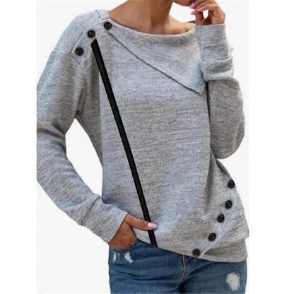 Women's Sweatshirt Pullover Solid Color - A-1 Thread Vault