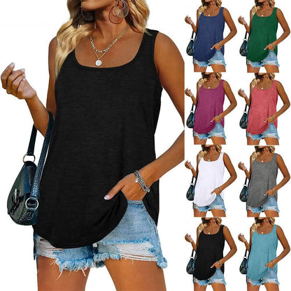 Women's Tank Top Casual Basic Square Neck - A-1 Thread Vault