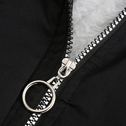 Women's Thick Warm Fleece Lined Winter Coat Jacket Parka with Fluffy Hood - A-1 Thread Vault