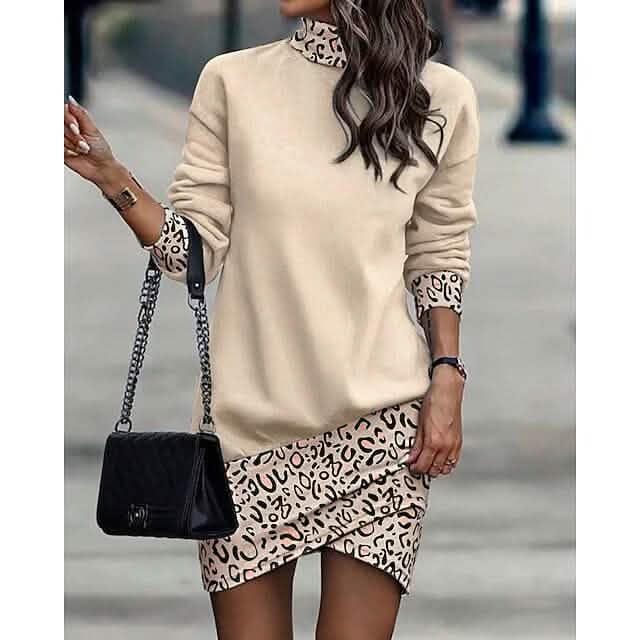 Women's Turtleneck Sweatshirt Dress - A-1 Thread Vault