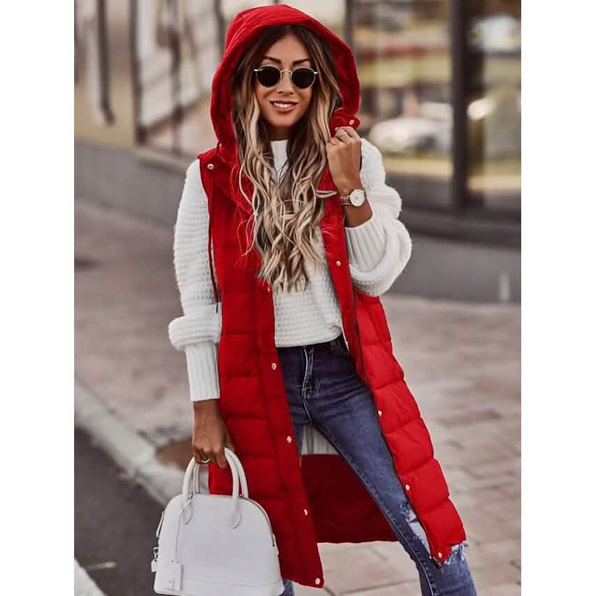 Women's Winter Jacket Vest Long Coat Regular Fit - A-1 Thread Vault