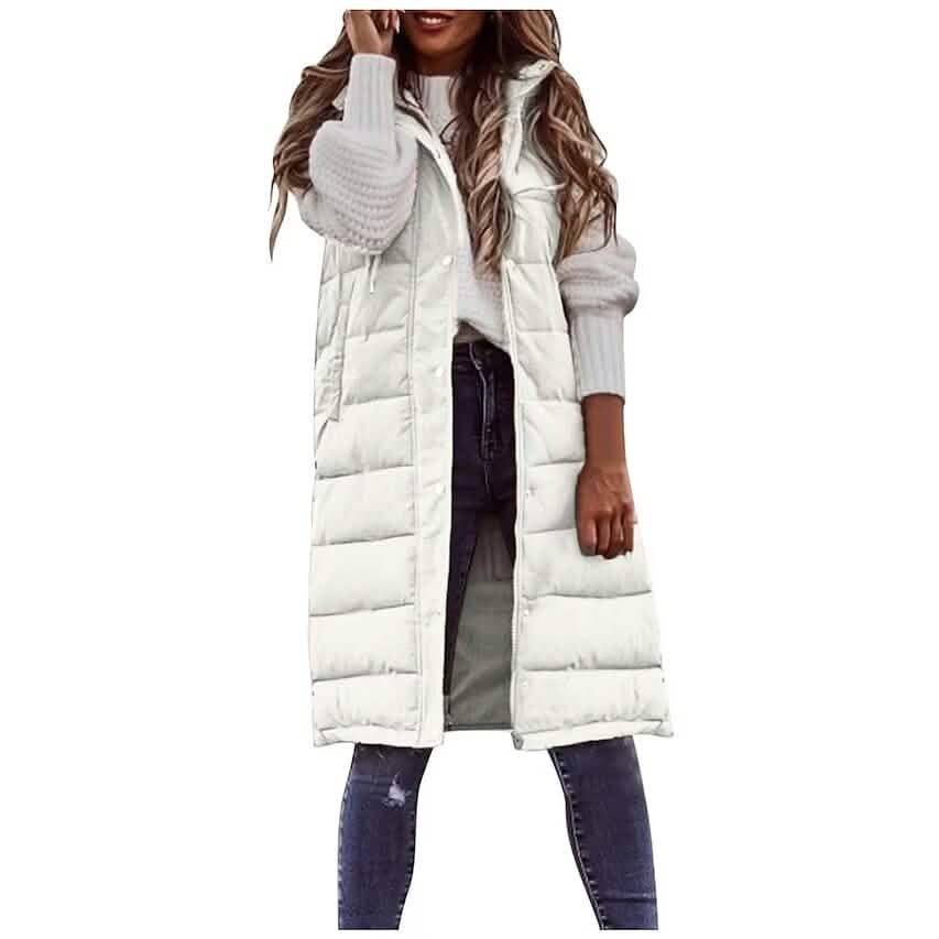 Women's Winter Jacket Vest Long Coat Regular Fit - A-1 Thread Vault