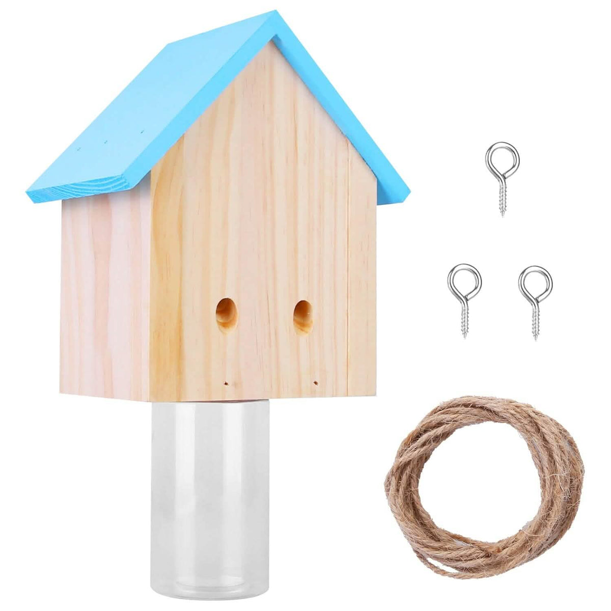 Wood Carpenter Bee Trap Outdoor Natural Pine Wood - A-1 Thread Vault
