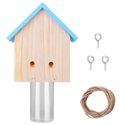 Wood Carpenter Bee Trap Outdoor Natural Pine Wood - A-1 Thread Vault