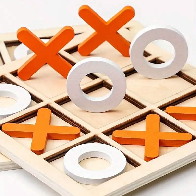 Wood Tic-Tac Toe XOXO Board Game - A-1 Thread Vault
