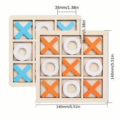Wood Tic-Tac Toe XOXO Board Game - A-1 Thread Vault