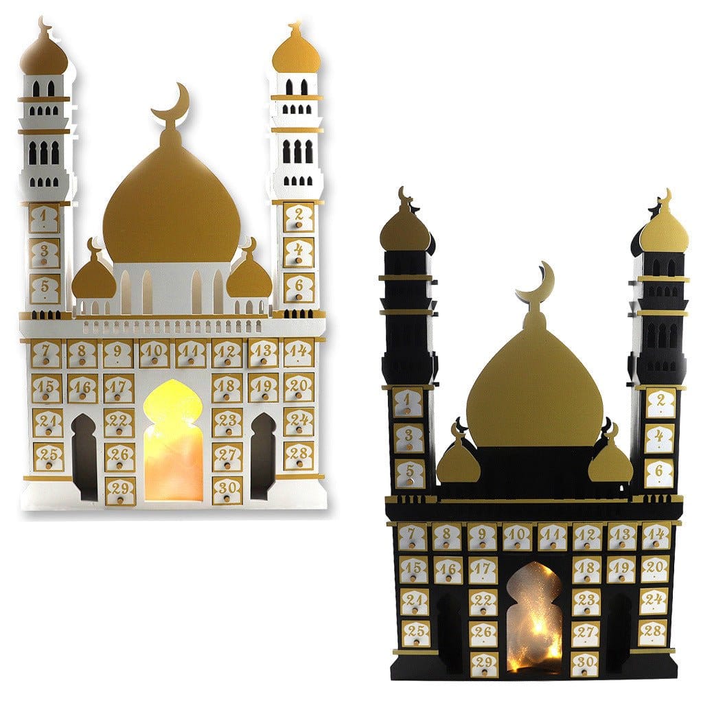 Wooden Arabic Castle Ramadan Countdown (MAC384) - A-1 Thread Vault