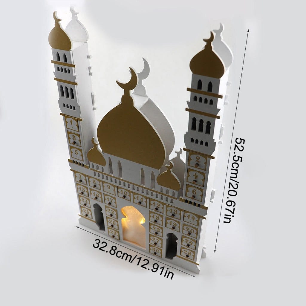 Wooden Arabic Castle Ramadan Countdown (MAC384) - A-1 Thread Vault