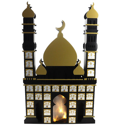 Wooden Arabic Castle Ramadan Countdown (MAC384) - A-1 Thread Vault