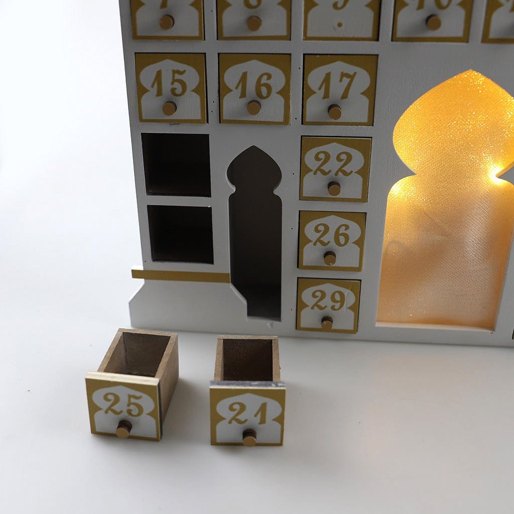 Wooden Arabic Castle Ramadan Countdown (MAC384) - A-1 Thread Vault