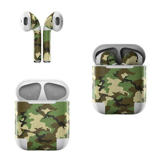 Woodland Camo - Apple AirPods Skin - A-1 Thread Vault