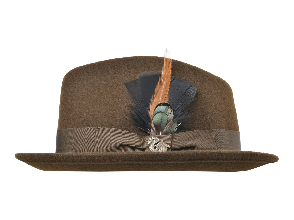Wool Felt Fedora Hat Classic Roma Stingy