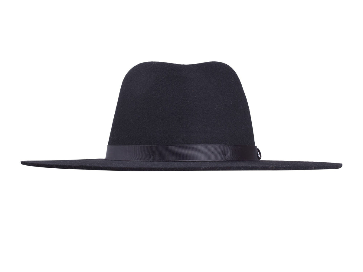 Wool Felt Flat Brim Hat Trendly Giza