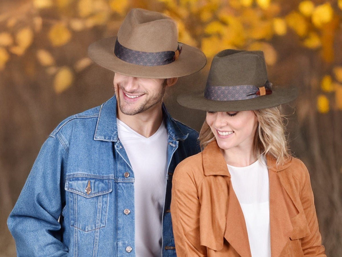 Wool Felt Flat Brim Hat Trendly Gypsy