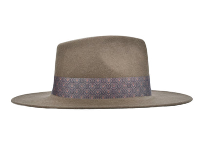 Wool Felt Flat Brim Hat Trendly Gypsy