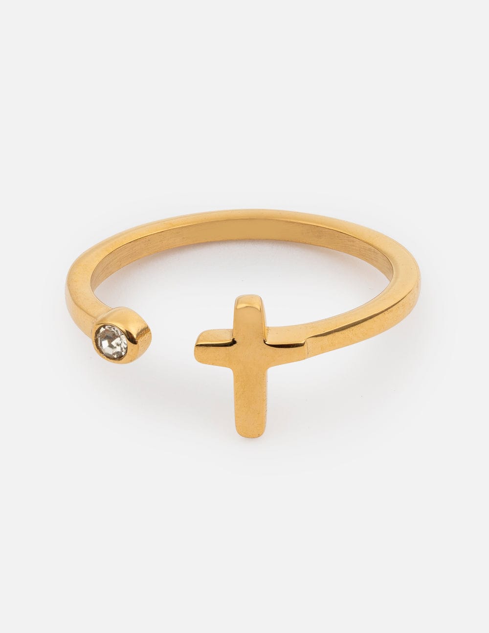 Wrapped Cross Gem Ring - A-1 Thread Vault