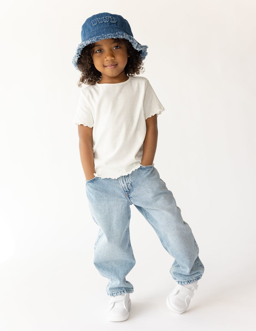 WWJD Denim Kids Bucket Hat - A-1 Thread Vault
