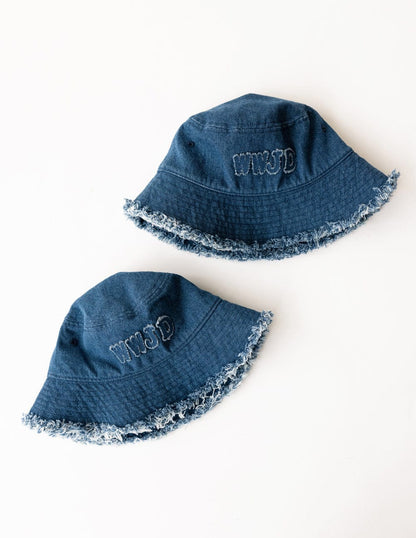 WWJD Denim Kids Bucket Hat - A-1 Thread Vault