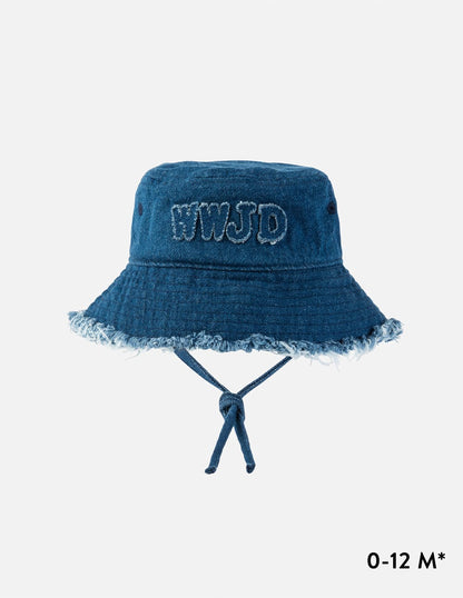 WWJD Denim Kids Bucket Hat - A-1 Thread Vault