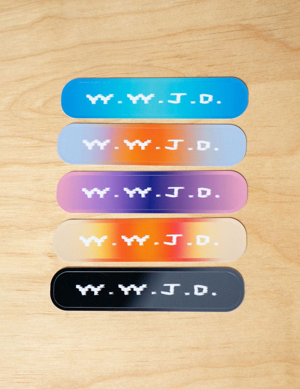 WWJD Gradient Sticker Pack - A-1 Thread Vault