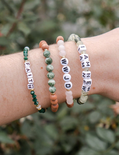 WWJD Wooden Letter Bracelet - A-1 Thread Vault